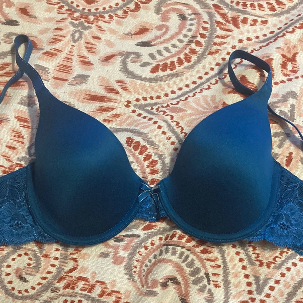 Maidenform Comfort Devotion Demi UW Bra Teal